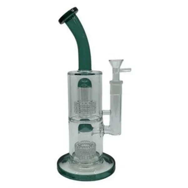 11.5 ” Stacked Diamond Percolator Glass Water Pipe