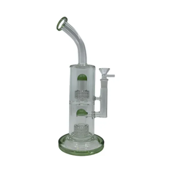 12 ” Double Percolator Glass Water Pipe