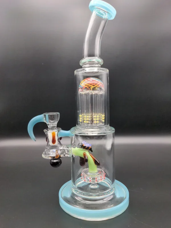 12 ” Honey Drip Double Tier Water Pipe