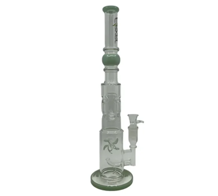 17 ” Clover Glass Water with Bubble Design and Spinning Wheel