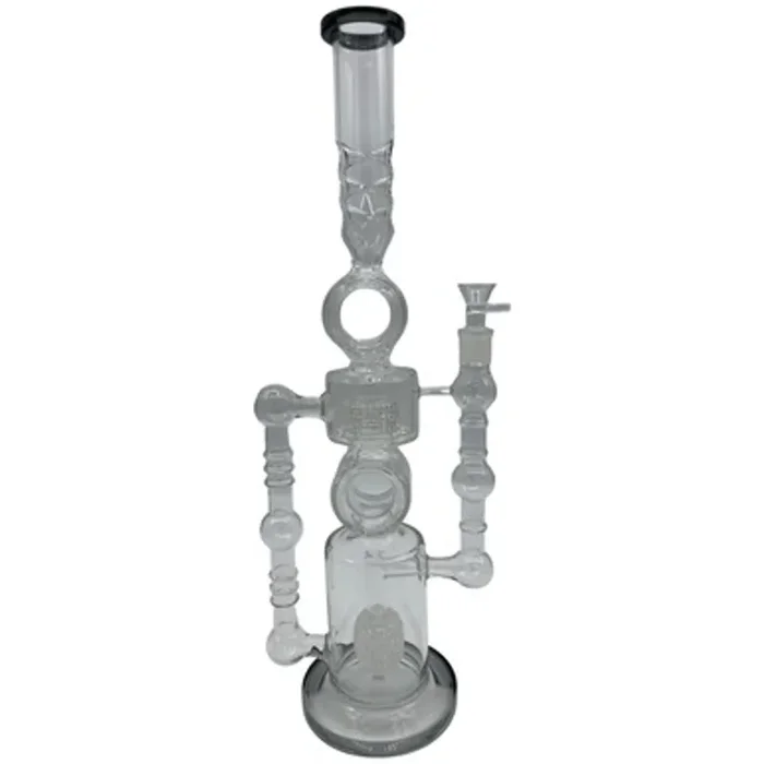 21.5 ” Donut Shaped Tall Glass Water Pipe with Diamond Percolator