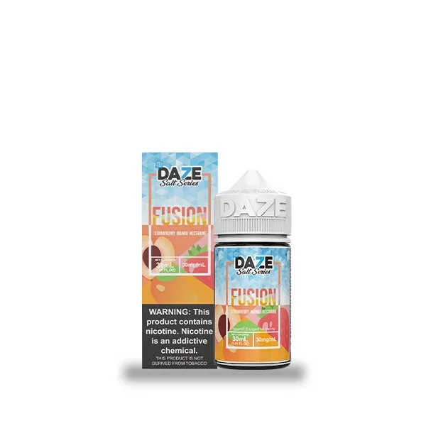 7Daze Fusion Salt-Strawberry Mango Nectarine Iced, 30mL