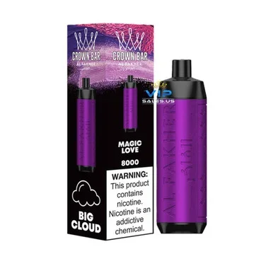 Al Fakher Crown Bar 8000 Puffs Disposable Vape – Magic Love