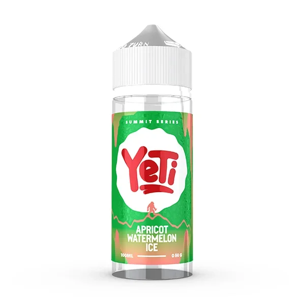 APRICOT WATERMELON ICE 100ML E LIQUID YETI SUMMIT SERIES