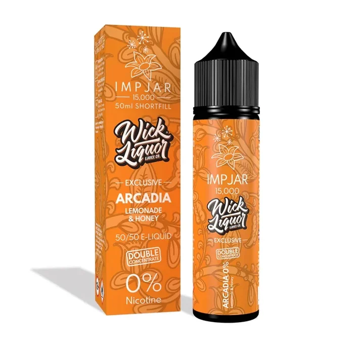 ARCADIA 50ML E LIQUID IMP JAR X WICK LIQUOR EXCLUSIVE