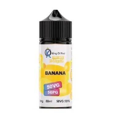 BANANA 80ML E LIQUID KING OF POD
