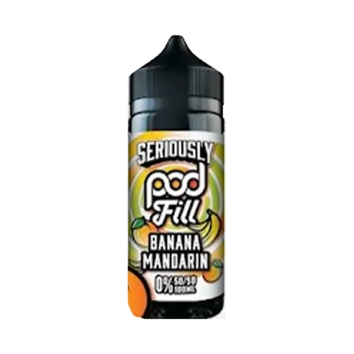 Banana Mandarin Doozy Seriously Pod Fill 100ml Shortfill E liquid