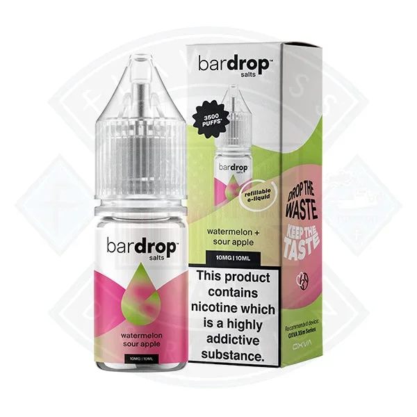 Bar Drop Salts Watermelon Sour Apple 10ml