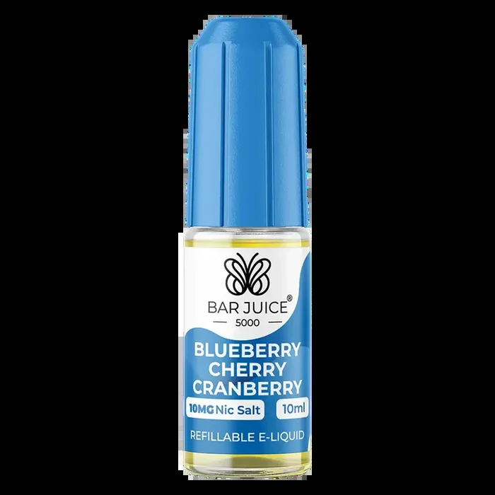 Bar Juice 5000 Blueberry Cherry Cranberry Nic Salt Vape Juice 10ml