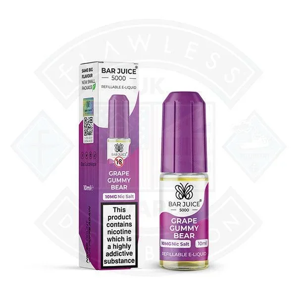 Bar Juice 5000 Nic Salt Grape Gummy Bear 10ml