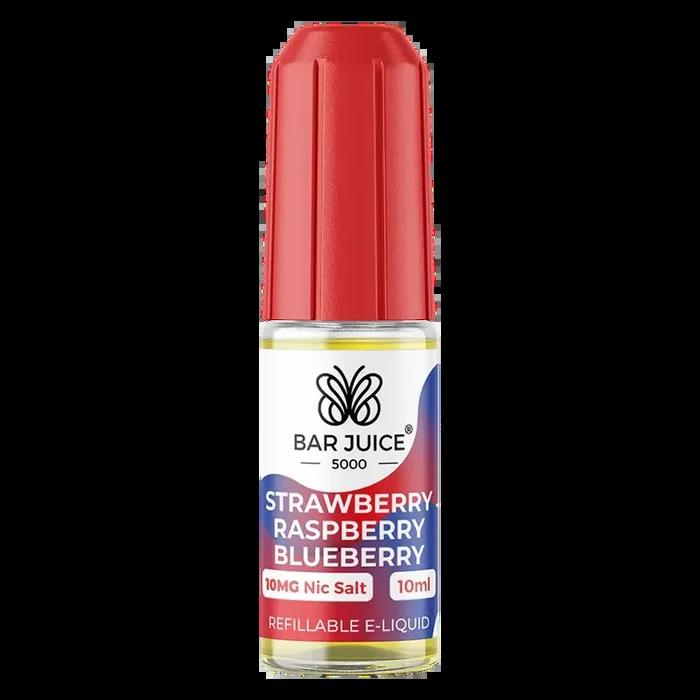 Bar Juice 5000 Strawberry Raspberry Blueberry Nic Salt Vape Juice 10ml