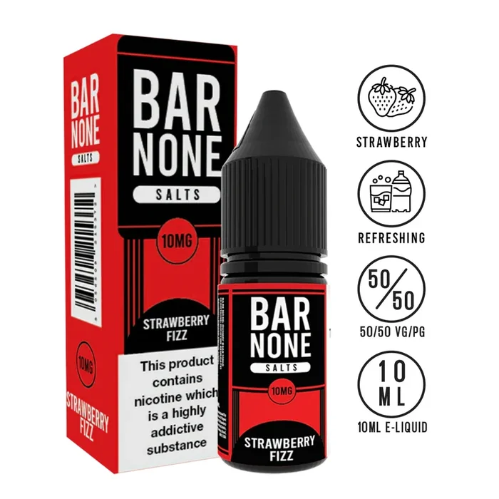 Bar None Salts Strawberry Fizz 10ml