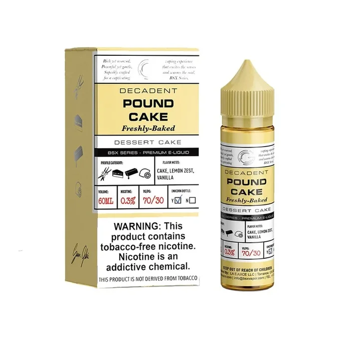 Basix Series – POUND CAKE BY GLAS – 60ML