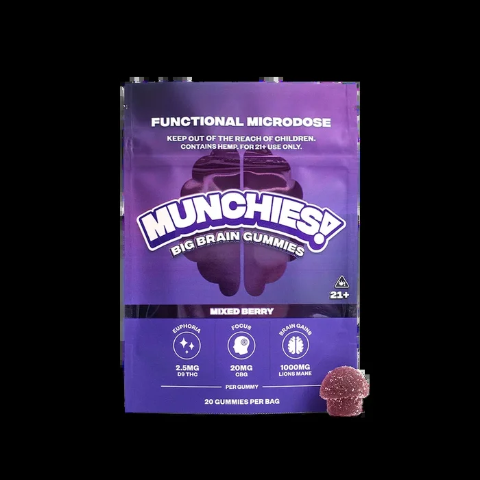 Big Brain – Microdose THC + Mushroom Gummies