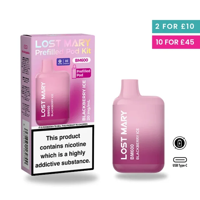 Blackberry Ice – Lost Mary BM600 Pre-Filled Pod Kit