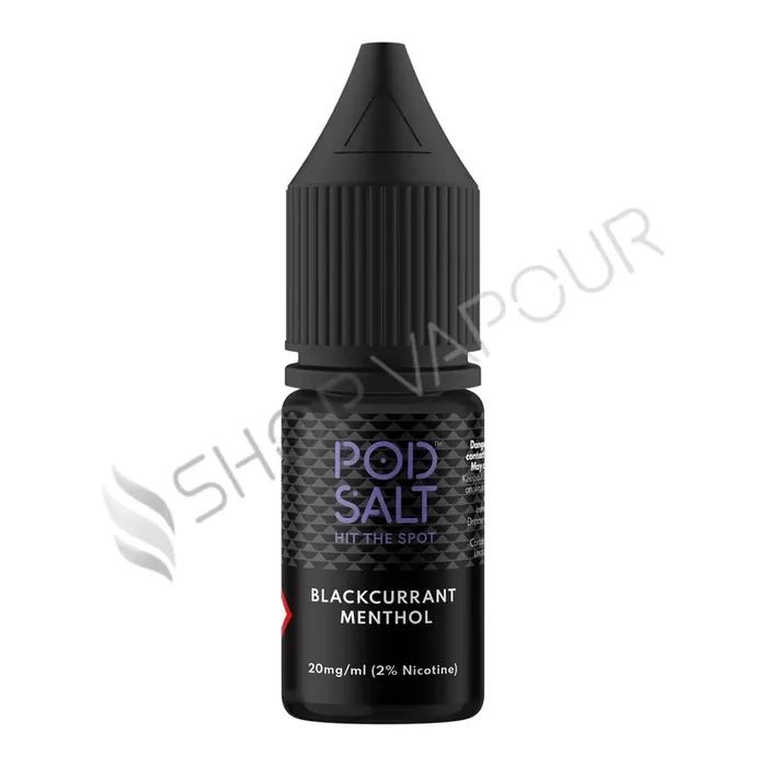 Blackcurrant Menthol Nic Salt E-Liquid by Pod Salt Core