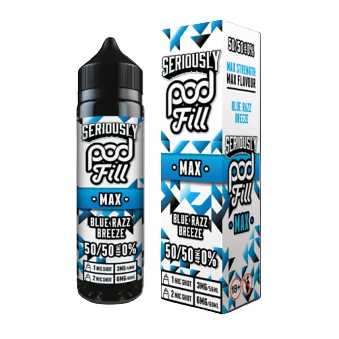Blue Razz Breeze By Seriously Podfill Max 40ml Shortfill