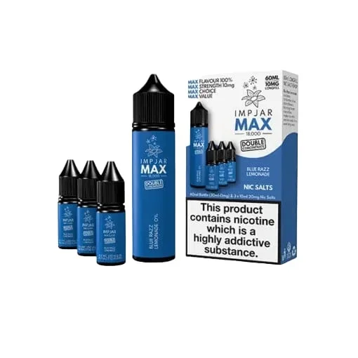 BLUE RAZZ LEMONADE 60ML LONGFILL IMP JAR MAX