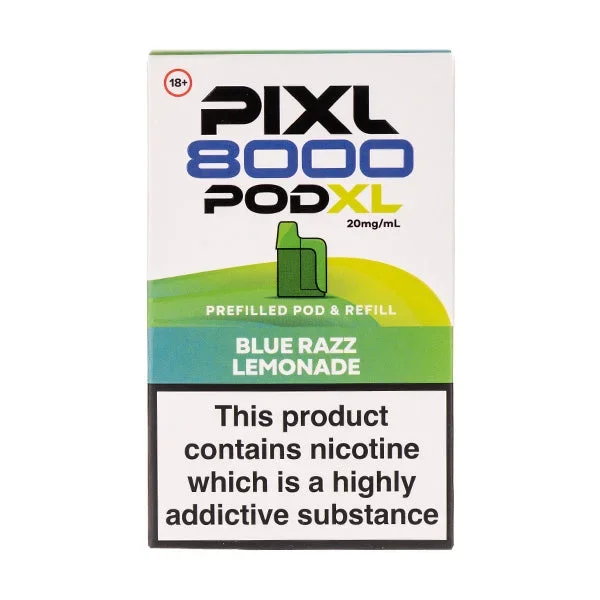 Blue Razz Lemonade Pixl 8000 Prefilled Pod + Refill by Pixl