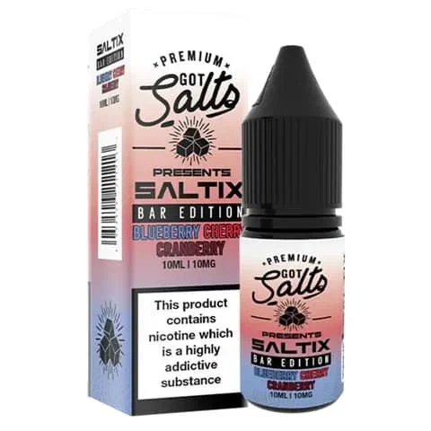 BLUEBERRY CHERRY CRANBERRY SALTIX BAR EDITION 10ML NIC SALT GOT SALTS