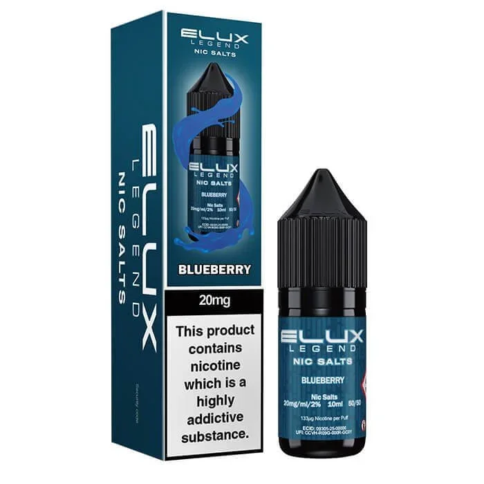 Blueberry Nic Salt E-Liquid by Elux Legend