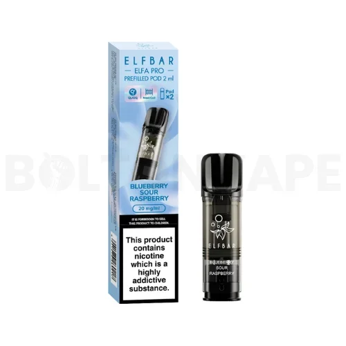 Blueberry Sour Rasberry Elfa Pro Prefilled Pods By Elfbar