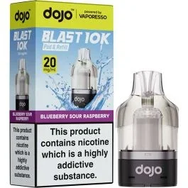 Blueberry sour raspberry DOJO Blast 10K pod & refill by Vaporesso 10ml