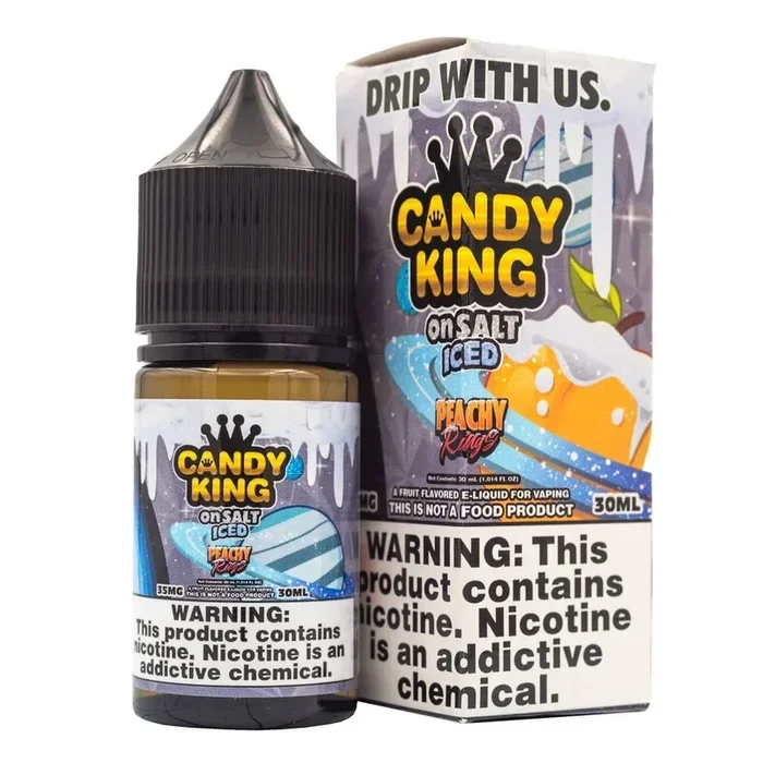 CANDY KING – PEACHY RINGS ICED – 30ML