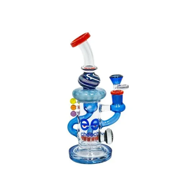 Cheech – Retro – 9 ” Thick Glass Water Pipe