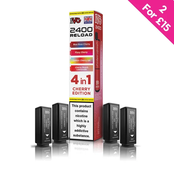 Cherry Edition – IVG 2400 Reload 4-in-1 Prefilled PODS