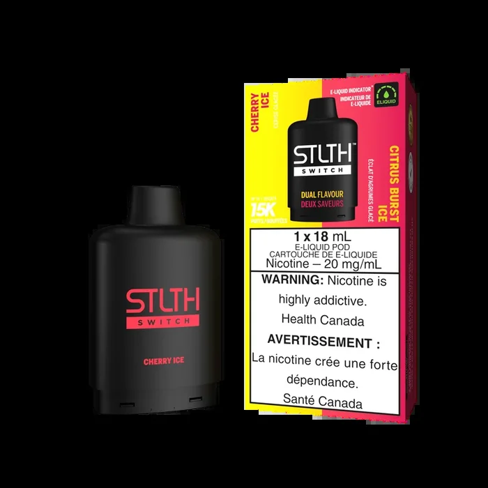 Cherry Ice & Citrus Burst Ice – STLTH Switch Loop 2 Pod 18mL [Ontario Stamp]