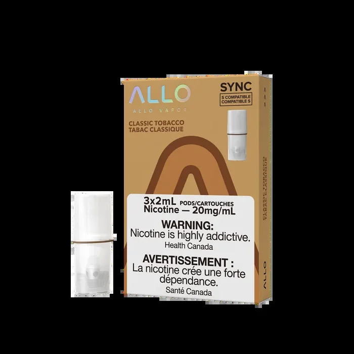 Classic Tobacco Allo Sync Pods 3-Pack [Ontario Stamp]