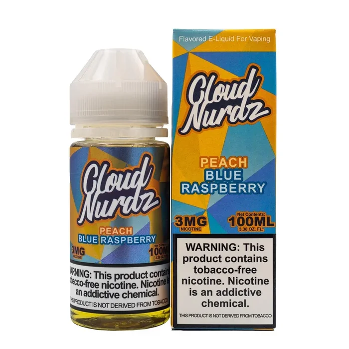CLOUD NURDZ – PEACH BLUE RASPBERRY – 100ML