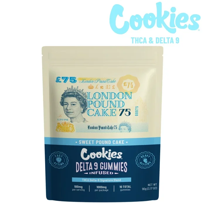 Cookies London Pound Cake THC-A + Delta 9 Gummies – 10ct