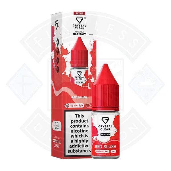 Crystal Clear Bar Nic Salts 10ml – Red Slush