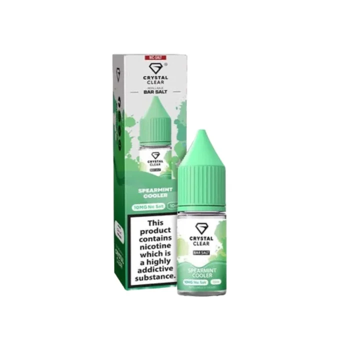 Crystal Clear Bar Salt Spearmint Cooler E Liquid 10ml