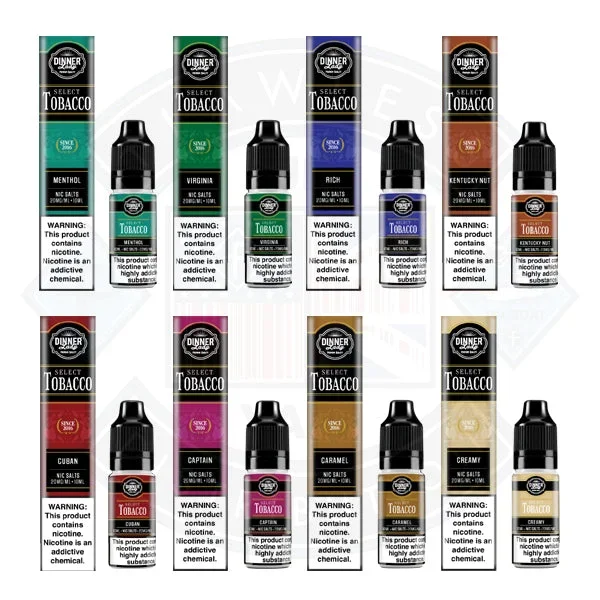 Dinner Lady Select Tobacco Nic Salt (20mg) 10ml