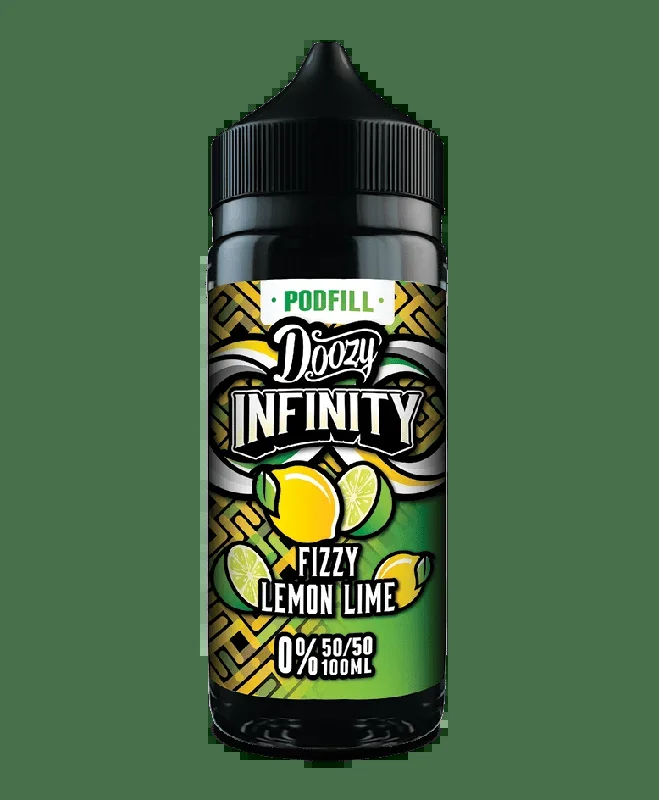 DOOZY INFINITY PODFILL FIZZY LEMON LIME 100ML SHORTFILL E-LIQUID
