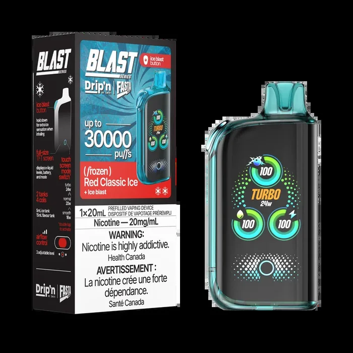 Drip’n Fasta Blast 30K – Red Classic Ice (BC/SK/NL/NS)