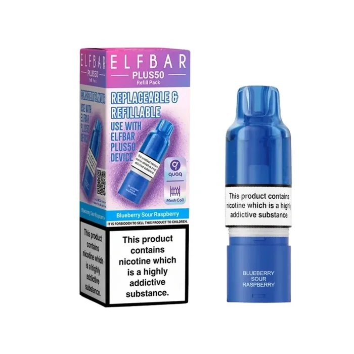 Elf Bar Plus 50 Blueberry Sour Raspberry Refill Pod