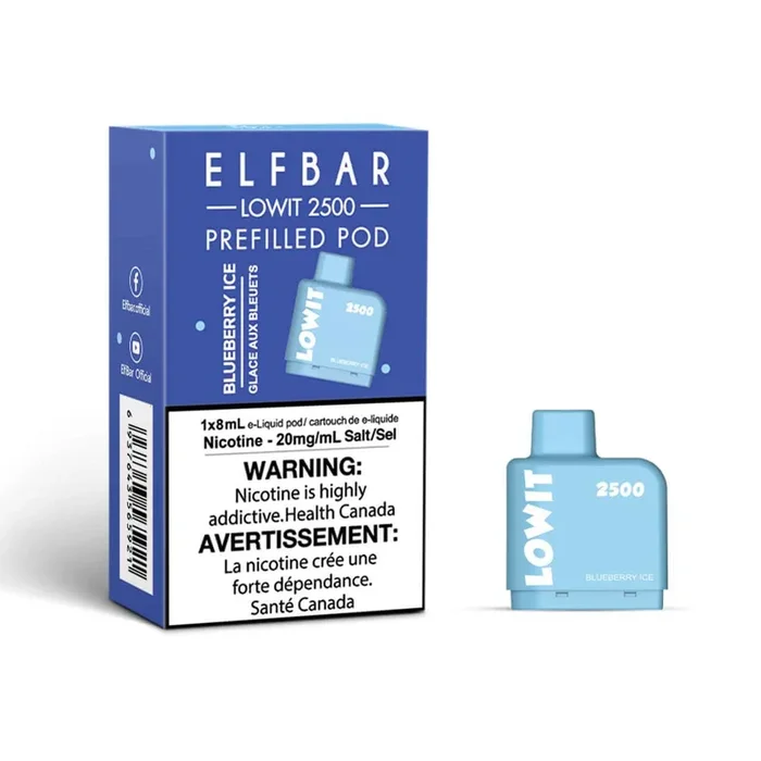 ELFBAR – LOW IT BLUEBERRY ICE 2500