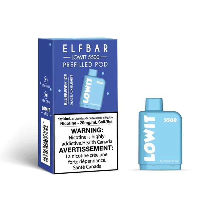 ELFBAR – LOW IT BLUEBERRY ICE 5500