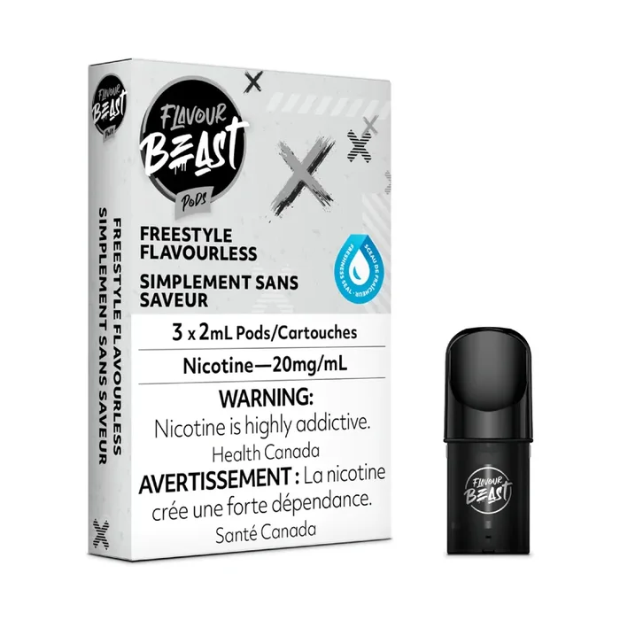 Flavour Beast Pod Pack – Freestyle Flavourless 20mg