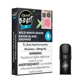 Flavour Beast Pod Pack – Wild White Grape Iced 20mg