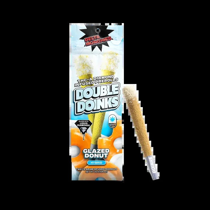Glazed Donut – Double Doinks THCA Prerolls (2-Pack)