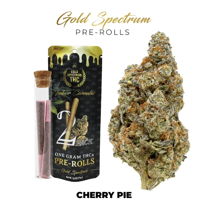 Gold Spectrum THC-A Pre-Rolls – 1g (2ct)