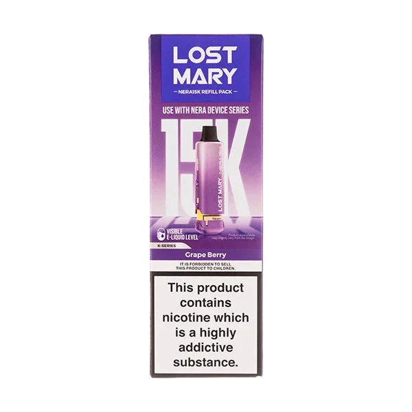 Grape Berry Nera 15k Prefilled Pod + Refill by Lost Mary