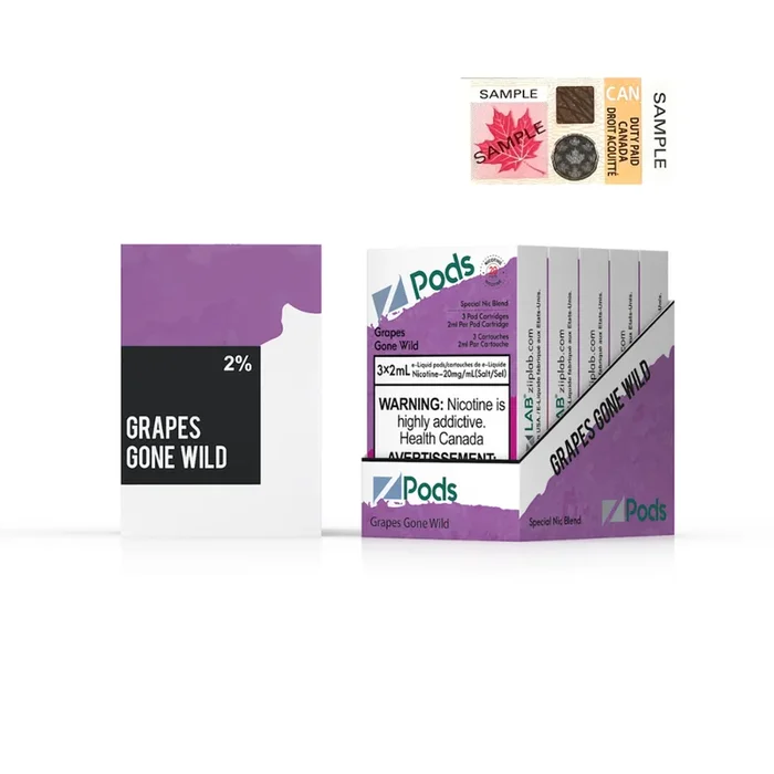 Grapes Gone Wild Zpods S-Pod (STLTH) 3-pack [Ontario Stamp]