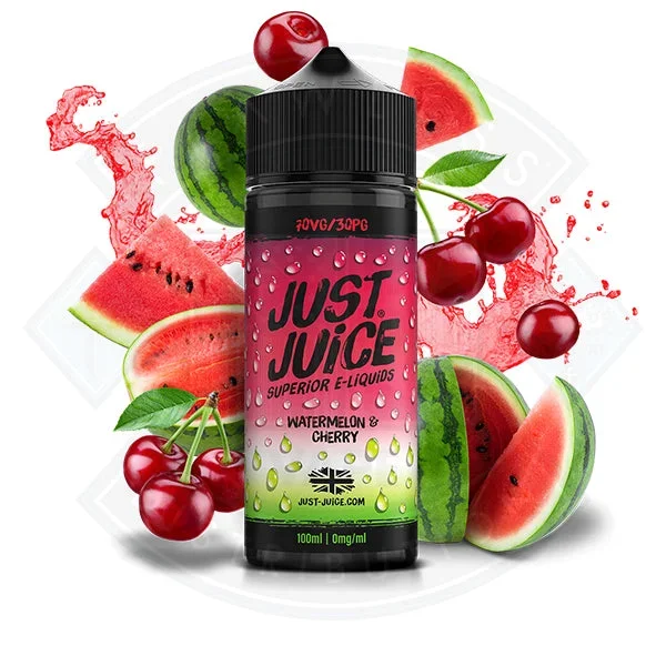 Just Juice Iconic – Watermelon & Cherry 100ml 0mg Shortfill e-liquid