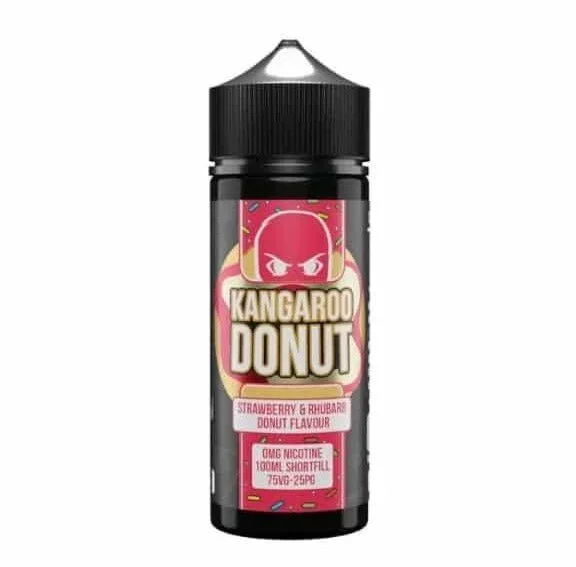 KANGAROO DONUT STRAWBERRY & RHUBARB 100ML E LIQUID CLOUD THIEVES